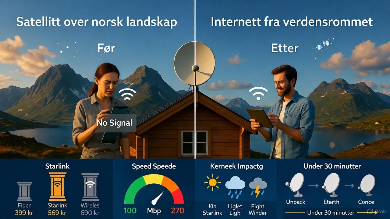 Starlink i Norge: Internett fra verdensrommet – eller bare penger ut i lufta?