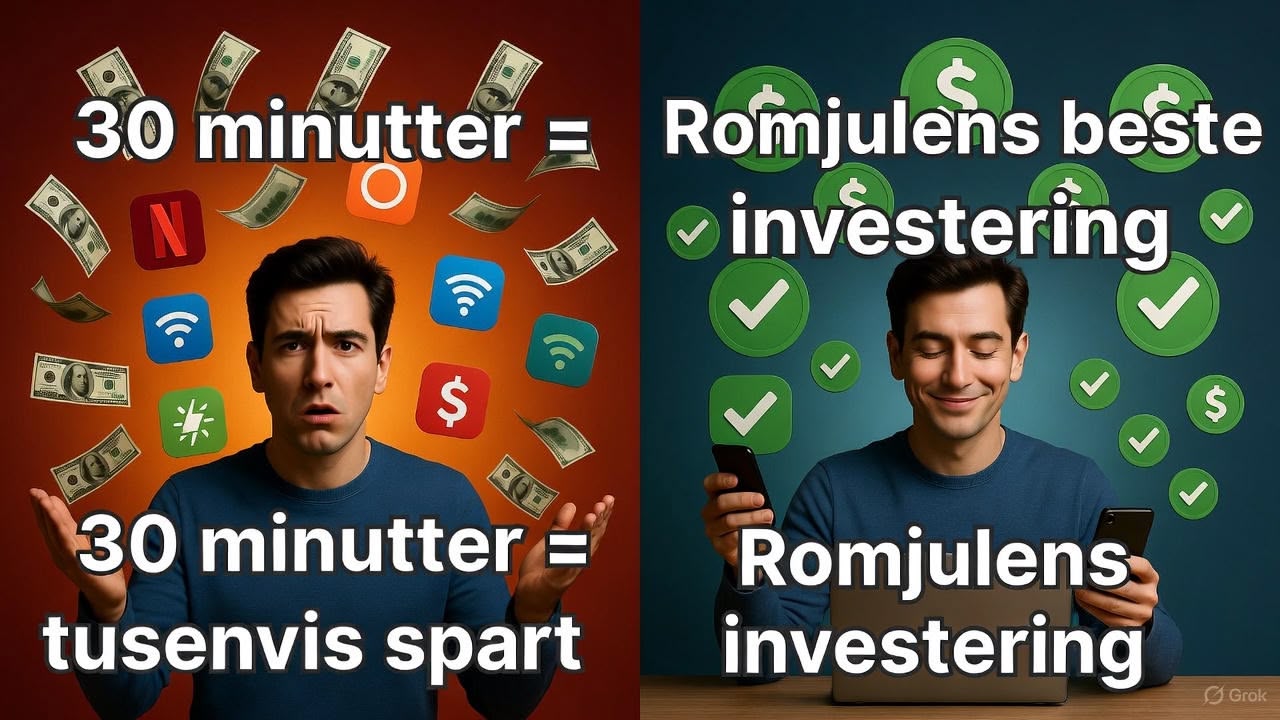 Sjekk disse 5 tingene FØR nyttår – spar tusenvis på abonnementene dine